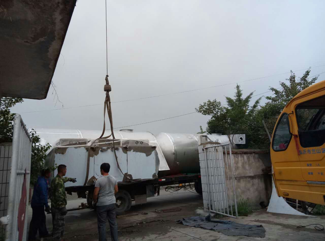 日照明亮鋁業氧化固化爐有機廢氣處理設備發貨